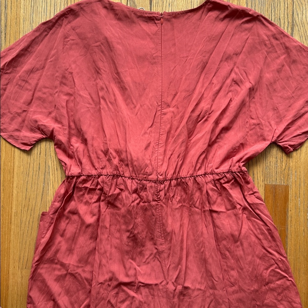 BloomChic Terracotta Button-Front Romper - Picture 7 of 7